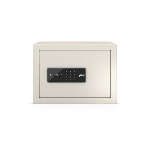 Godrej NX Pro Digital 15L Home Locker Ivory - Front View