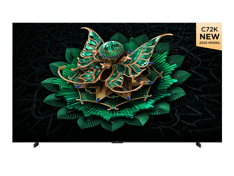 TCL 75-inch C72K QD-MiniLED 4K Smart Google TV with ONKYO Audio