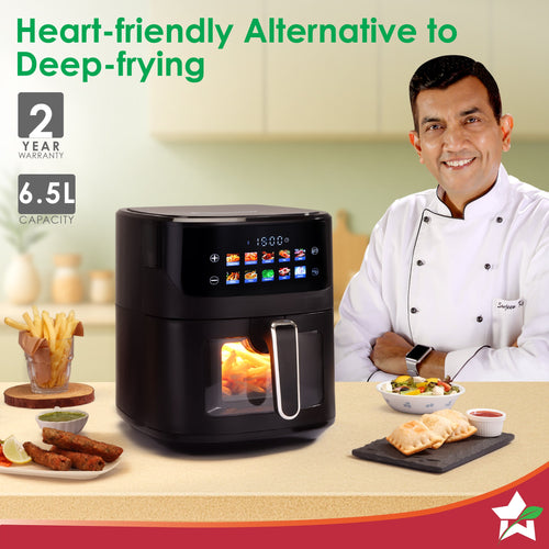 Wonderchef Evita 6.5L Digital Air Fryer - Heart-Friendly Alternative to Deep-Frying
