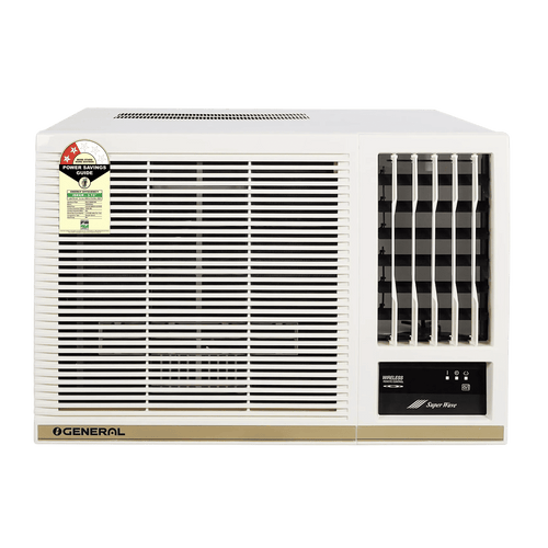 O General 1.5 Ton 2 Star Fixed Speed Window AC with Hyper Tropical Design 52°C + Super Wave Technology + Wide Airflow (AXGB18BBAA-B)