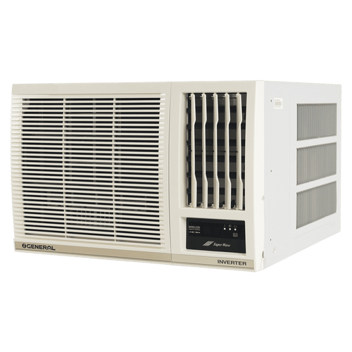 O General 1.8 Ton 4 Star Inverter Window AC with Hyper Tropical Design 52°C + Super Wave Technology + Wide Airflow (AXGB22CHAA-B)