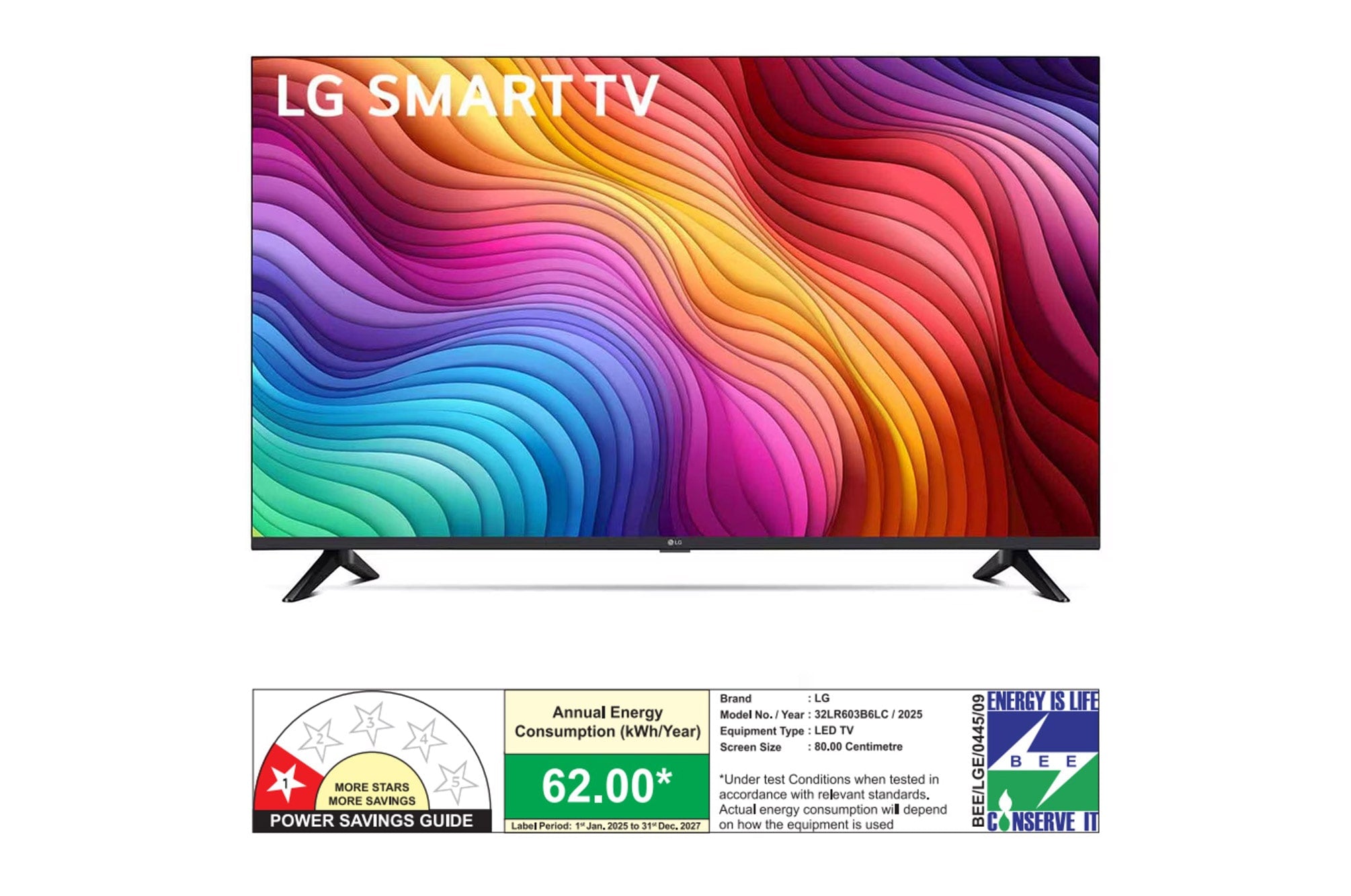 LG 80cm (32-inch) Smart HD TV with α5 AI Gen6 Processor, HDR10, Game Optimizer