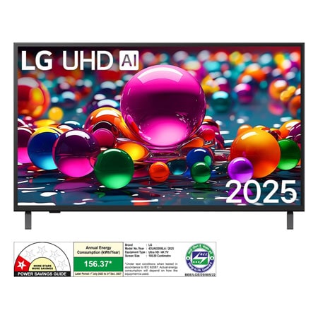 LG 43" 4K UHD Smart AI TV with Alpha 7