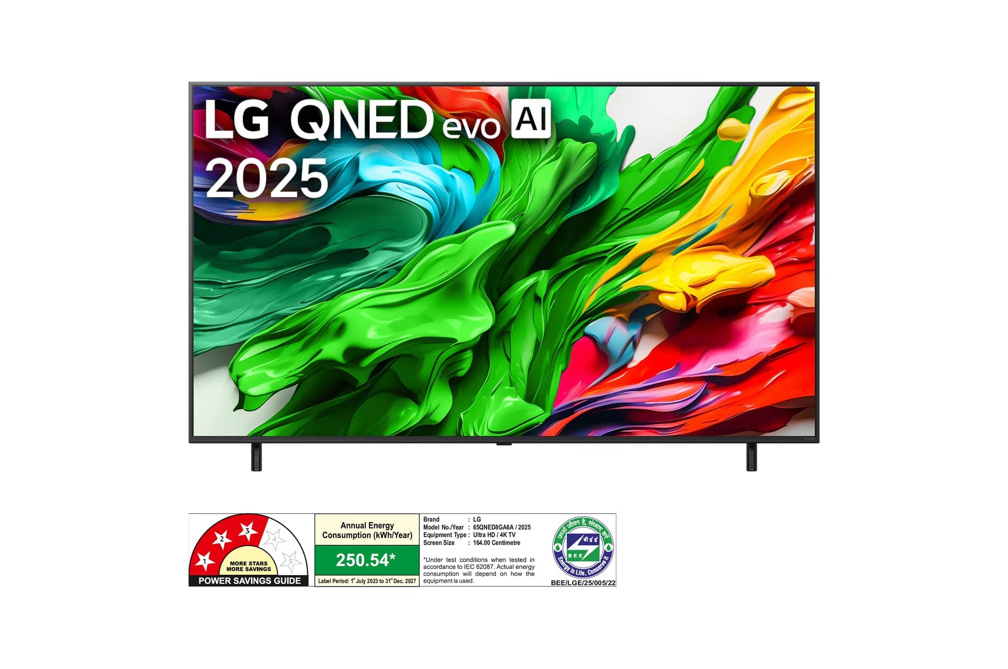 LG 65-inch 4K QNED MiniLED Smart TV: α8 AI, Dolby Vision, Atmos, Gaming