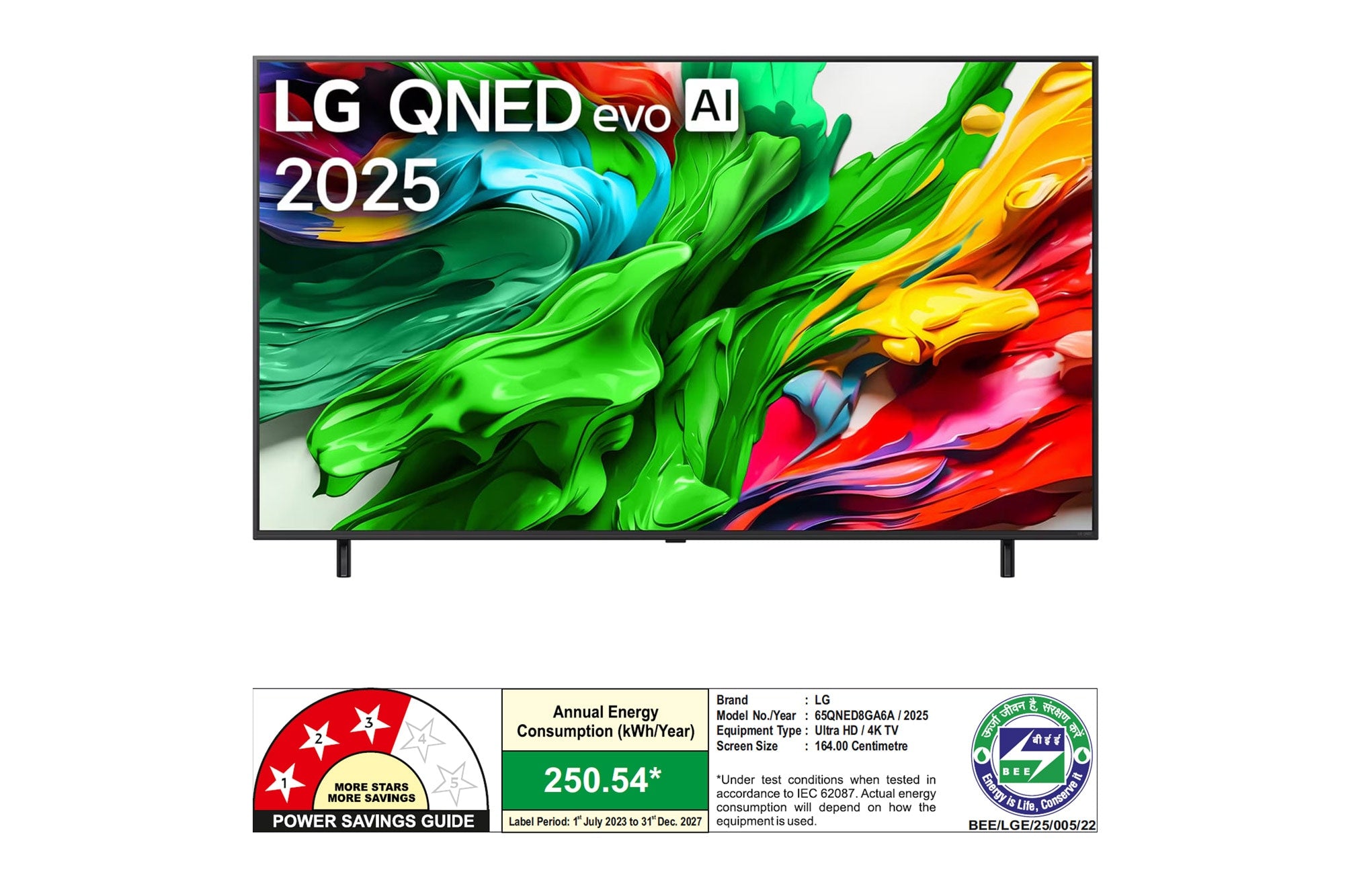 LG 65-inch 4K QNED MiniLED Smart TV: α8 AI, Dolby Vision, Atmos, Gaming