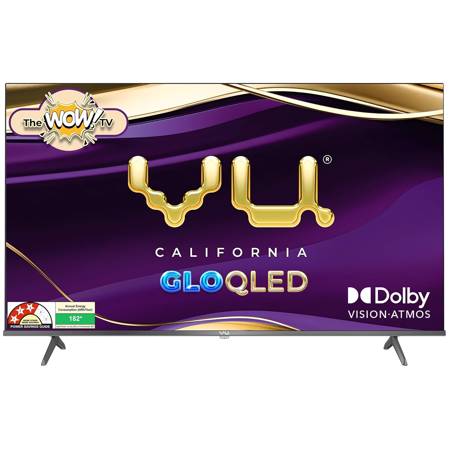 Vu 55‑inch GloQLED 4K Smart Google TV with Dolby Vision