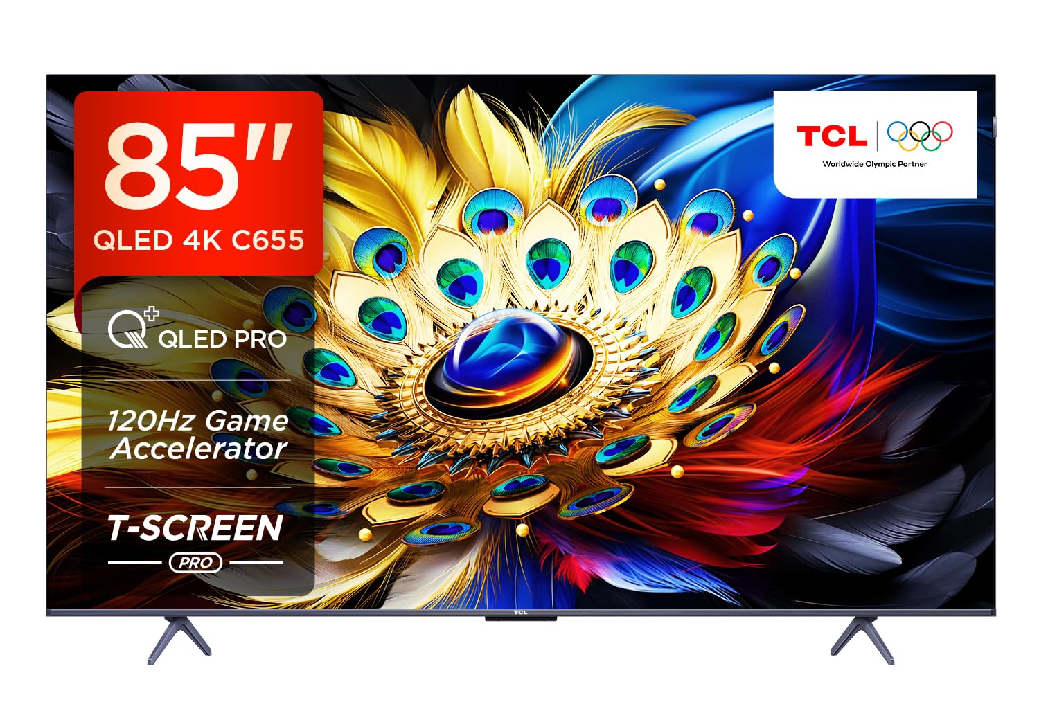 TCL 85‑Inch QLED Google TV with 4K Dolby Vision