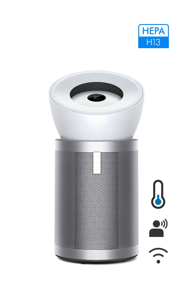 Dyson Big+Quiet Air Purifier: Large Room Coverage, HEPA Filter, Cools, White/Silver