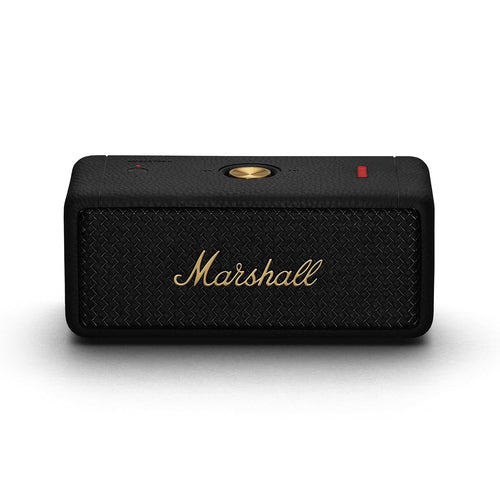 Marshall Emberton III Black and Brass — White Background