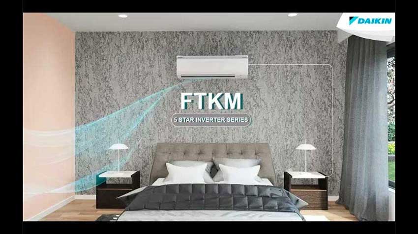 Daikin FTKM 1 Ton 5-Star Inverter AC: Coanda Airflow, PM2.5 Filtration