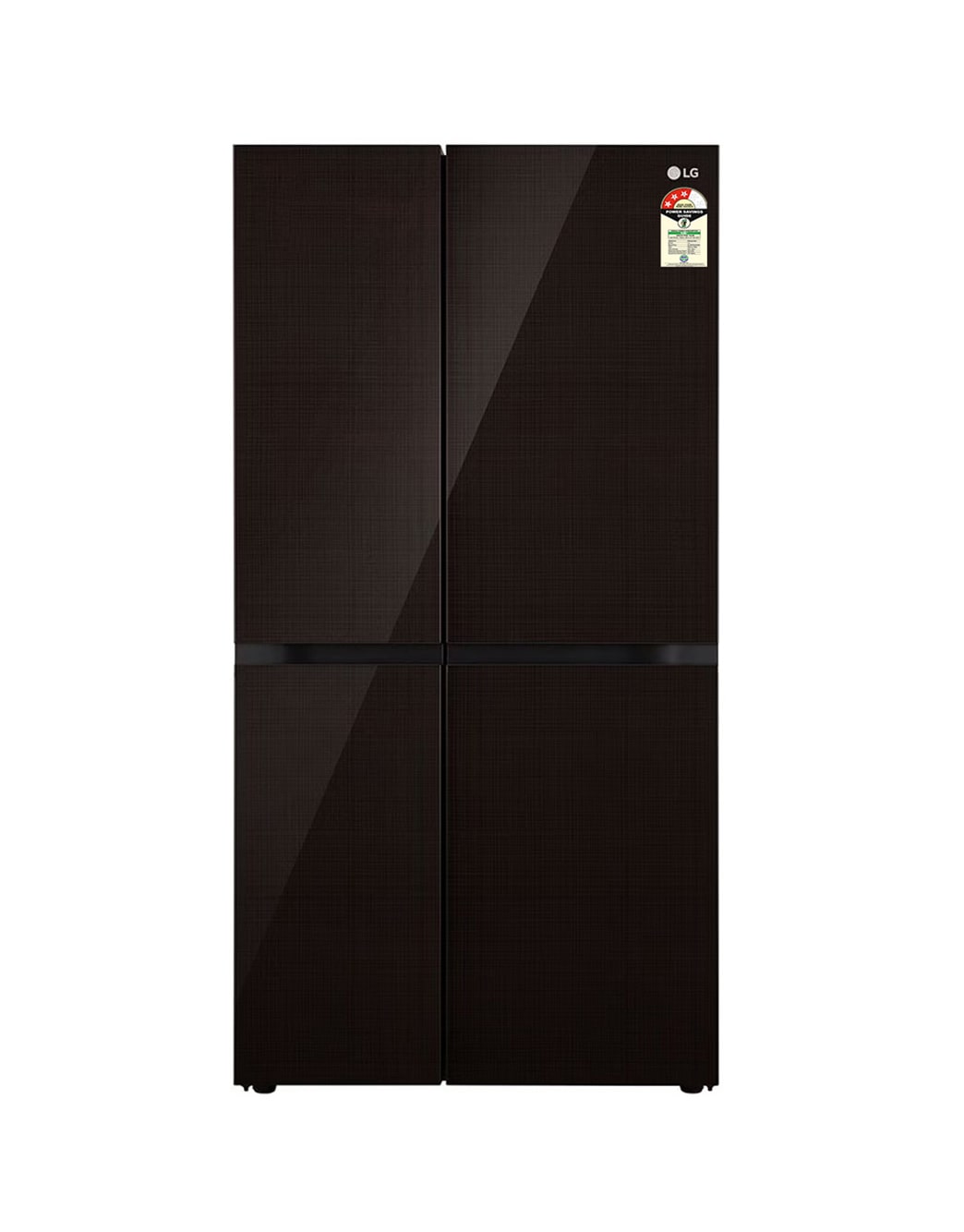LG 650L Smart Side-by-Side Refrigerator with Wi-Fi, DoorCooling+, Linen Brown