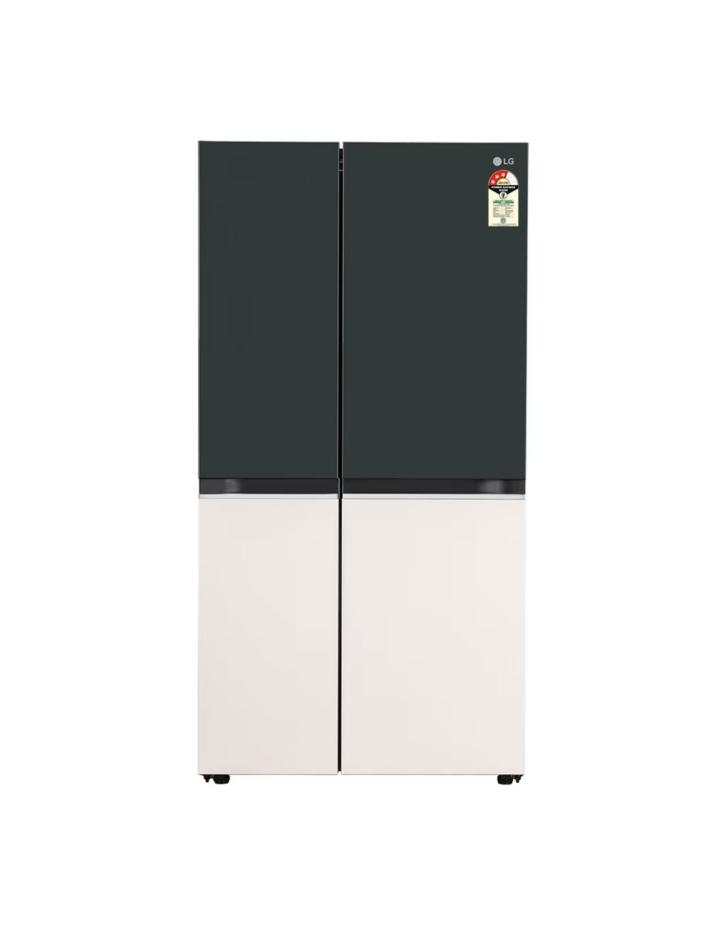 LG 650L Smart Side-by-Side Refrigerator with Wi-Fi Convertible, DoorCooling+, Emerald Tango