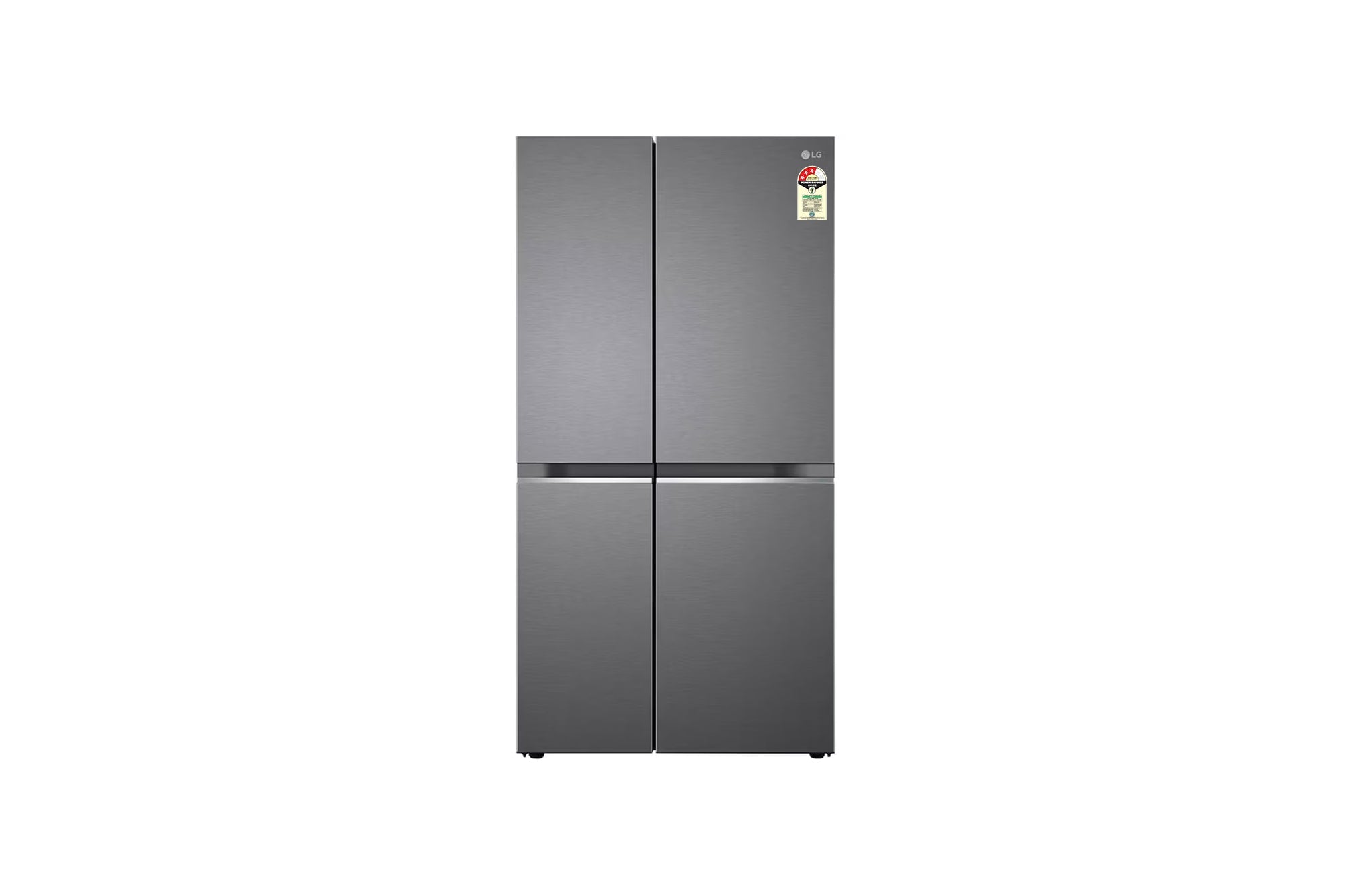 LG 650L Convertible Side-by-Side Refrigerator with Smart Inverter, Dazzle Steel