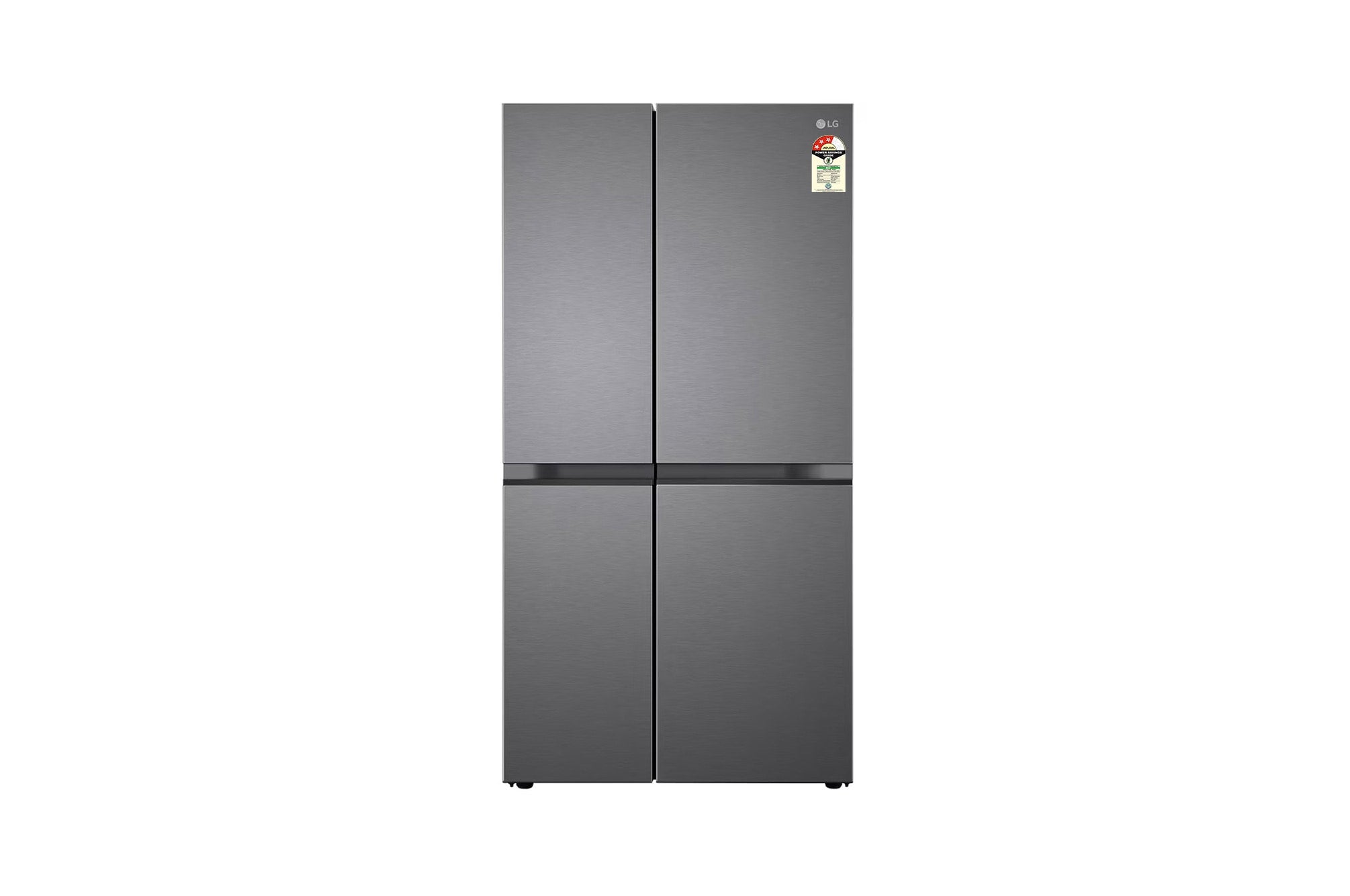 LG 650L Convertible Side-by-Side Refrigerator, Multi-Air Flow, Smart Diagnosis, Dazzle Steel