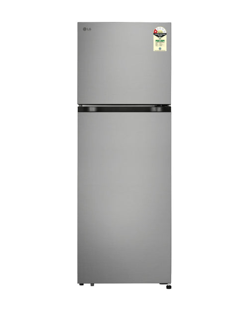LG GLT2516WWPZ 251L Double Door Refrigerator Shiny Steel - Front View