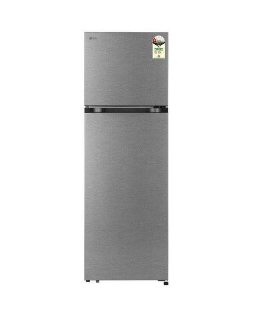 LG GLT2816WXDS 276L Double Door Refrigerator Dazzle Steel - Front View