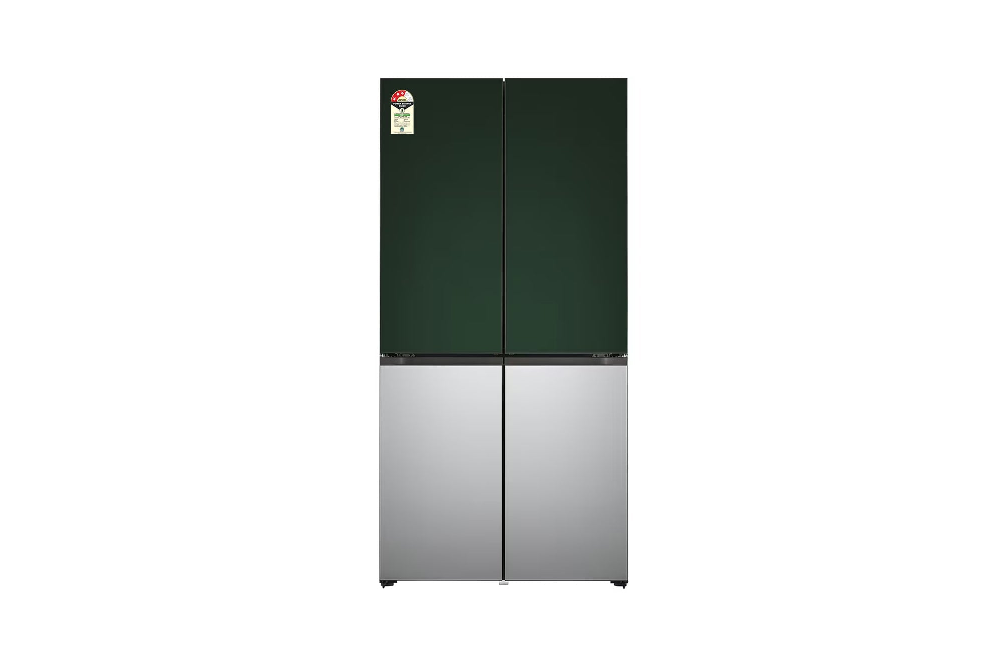 LG 614L French Door Objet Collection Refrigerator Smart Inverter Green-Sliver Finish