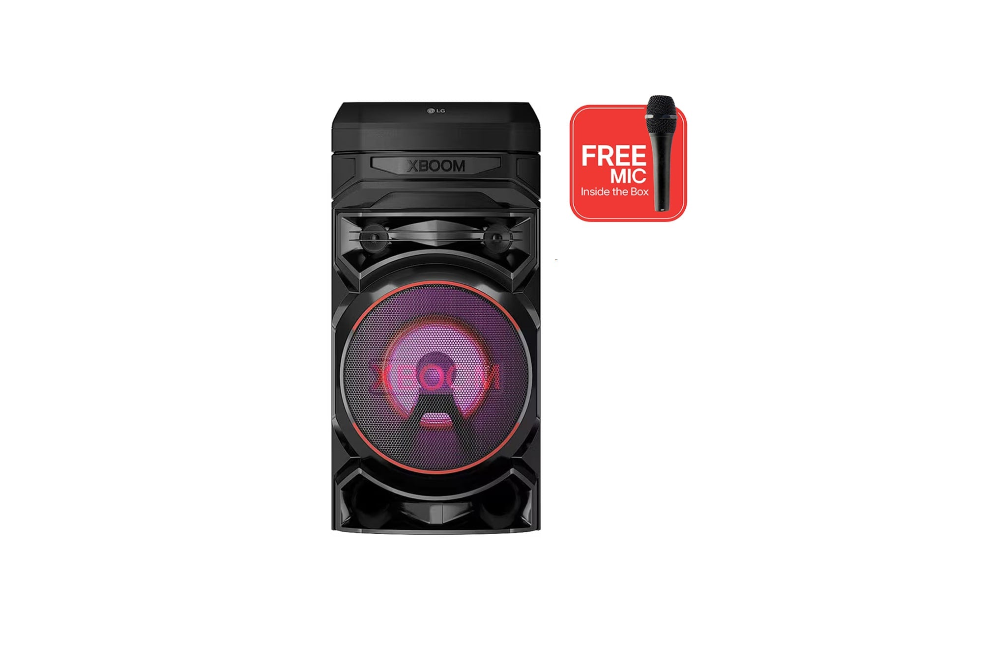 LG XBOOM RNC5 Karaoke Party Speaker: Powerful Bass, DJ App, Party Lights