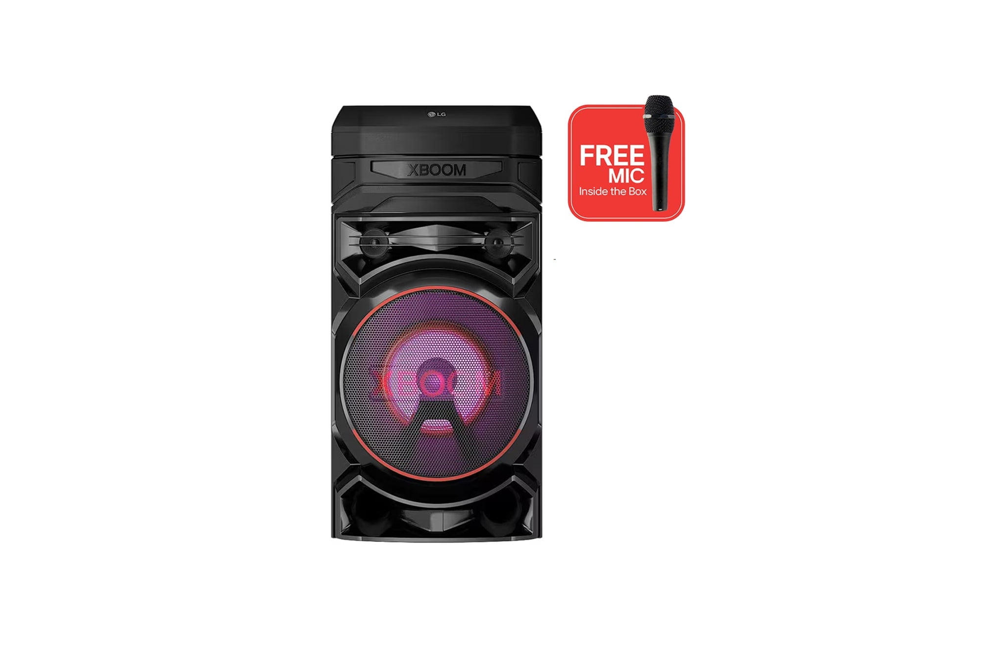 LG XBOOM RNC7 Bluetooth Karaoke Party Speaker: Super Bass, Lighting, DJ App