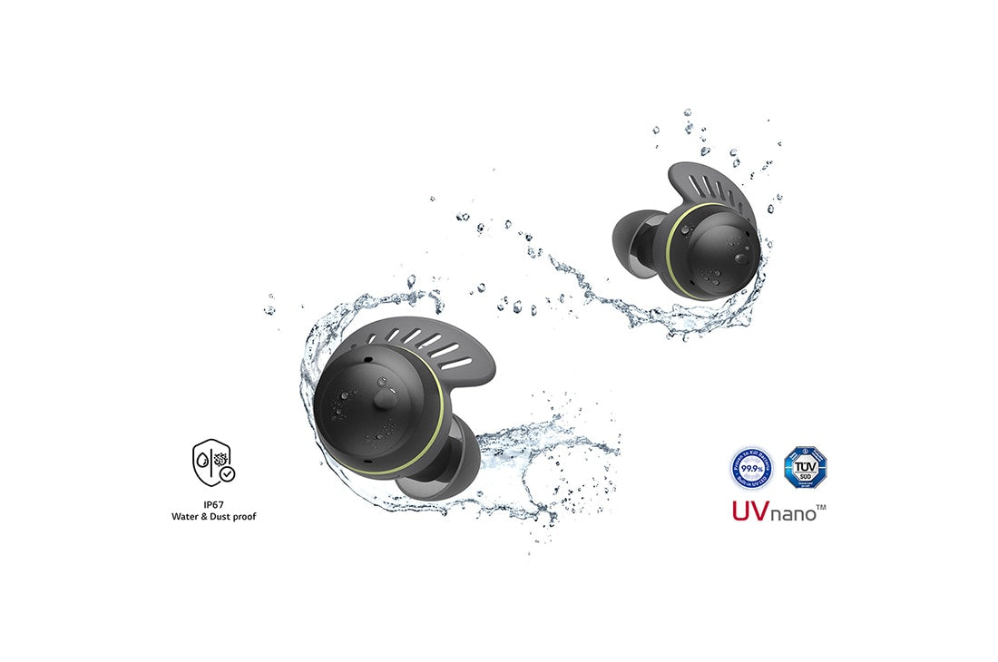 LG TONE Free TF7 IP67 Waterproof UVnano Active Noise Cancelling Wireless Earbuds