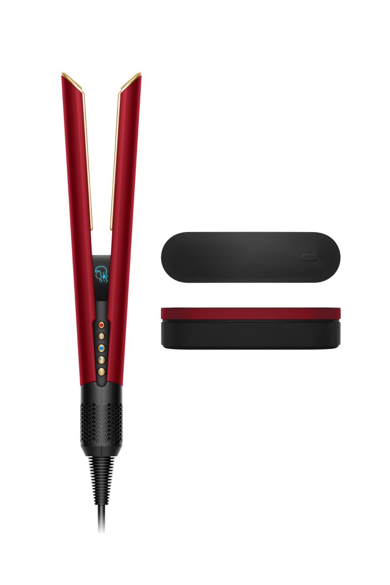 Dyson Airstrait Wet-to-Dry Hair Straightener with Airflow, Red Velvet Gold Colour