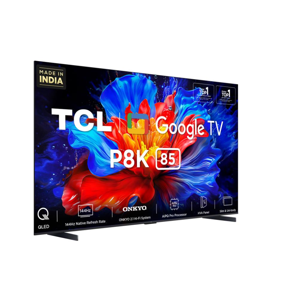 TCL 85-inch QLED 4K UHD Google TV 85P8K - 120Hz Refresh Rate