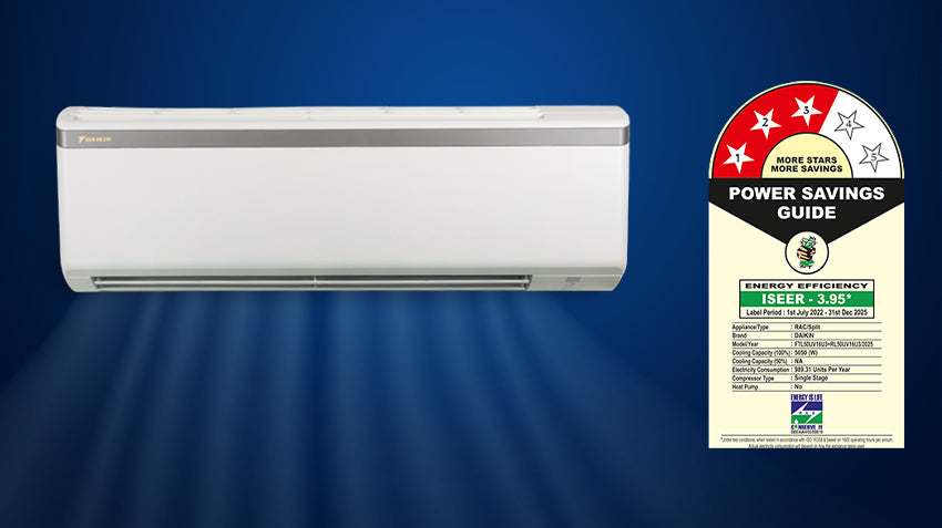 Daikin FTL50U 1.5 Ton 3 Star Non-Inverter Split AC for Home Cooling