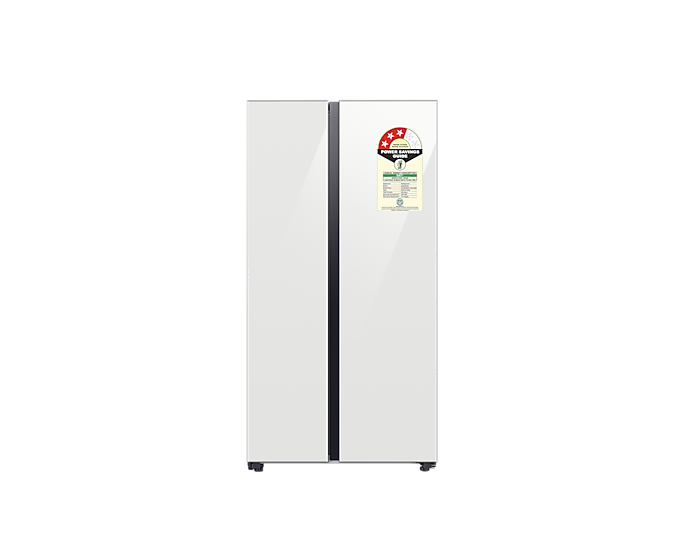 Samsung Bespoke 653L 5-in-1 Convertible Side-by-Side Refrigerator, Clean White
