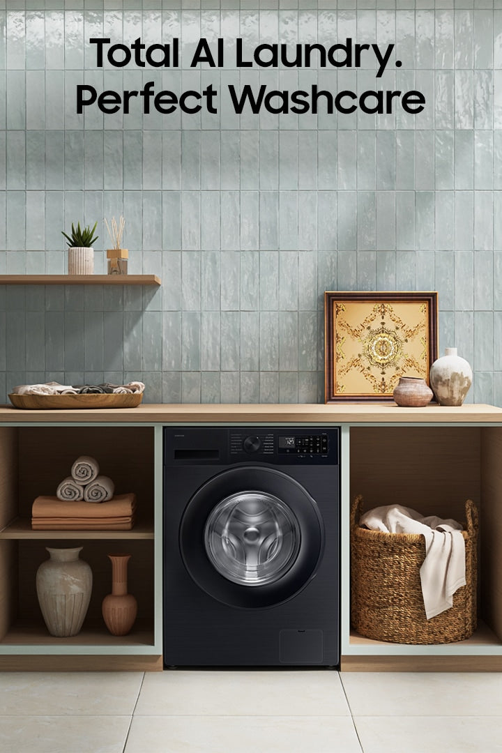 Samsung 9.0 kg Front Load Washing Machine with AI Ecobubble & Hygiene Steam