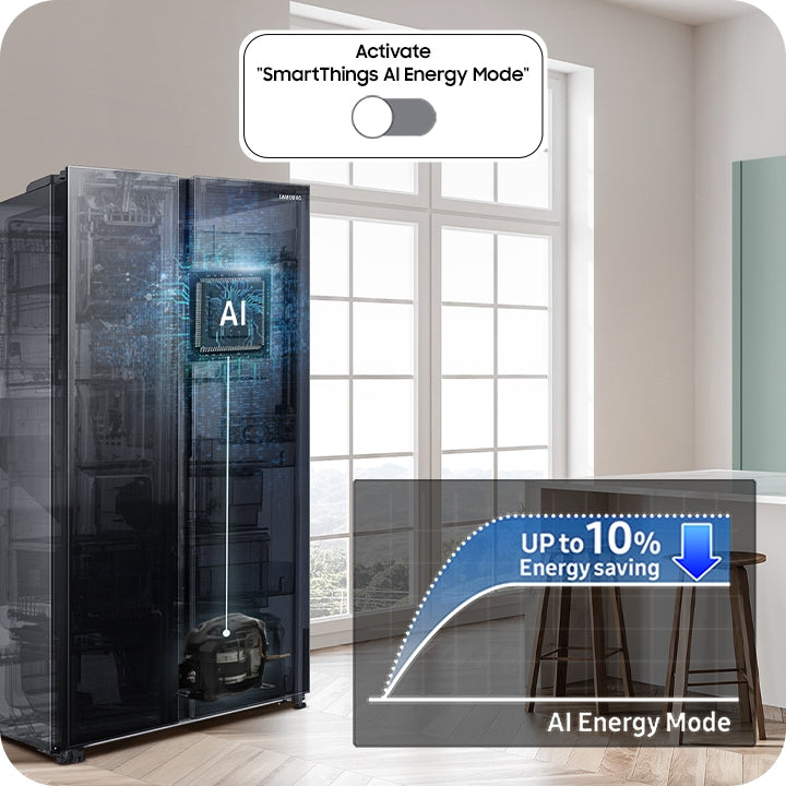 Samsung 653L Convertible 5-in-1 Side-by-Side Refrigerator with SmartTech Cooling