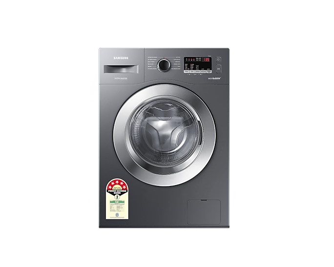 Samsung 7.0 kg Front Load Washing Machine: EcoBubble, DIT Motor, Hygiene Steam