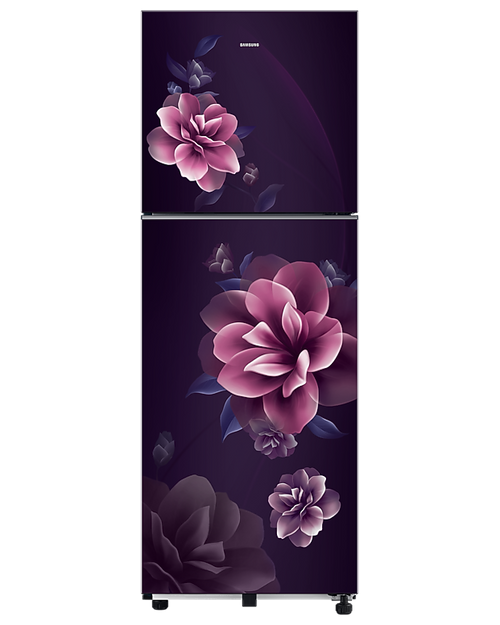 Samsung 236L Camellia Purple Double Door Refrigerator — Front View