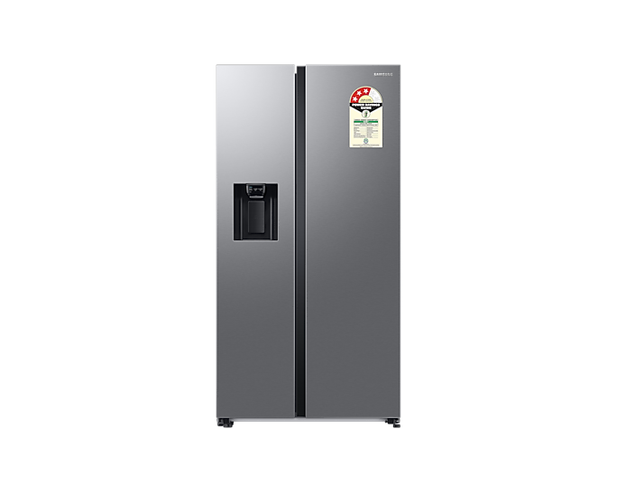 Samsung 633L Convertible 5-in-1 Side-by-Side Refrigerator with Digital Inverter, Silver