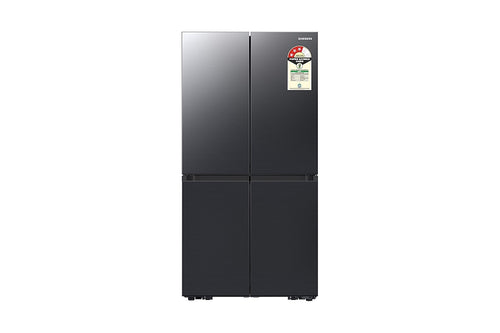 Samsung 650L Bespoke French Door Refrigerator with 4-Door Convertible Triple Cooling Beverage Center Wi-Fi Black Caviar (RF65DG90BDSGTL)