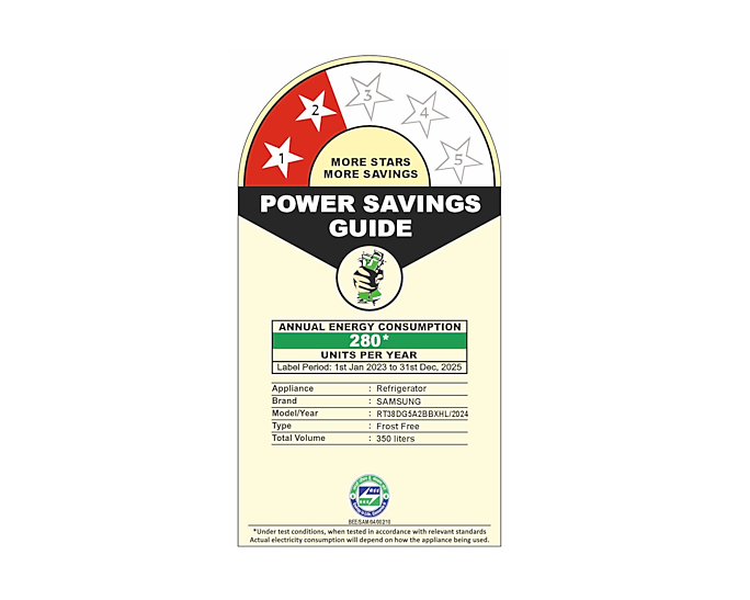 Samsung 350L Bespoke AI Double Door Refrigerator - Luxe Black, Smart Cooling