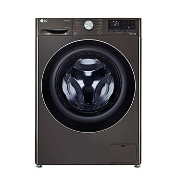 LG FHD1207STB 12/7 kg Washer Dryer Platinum Black — Front View