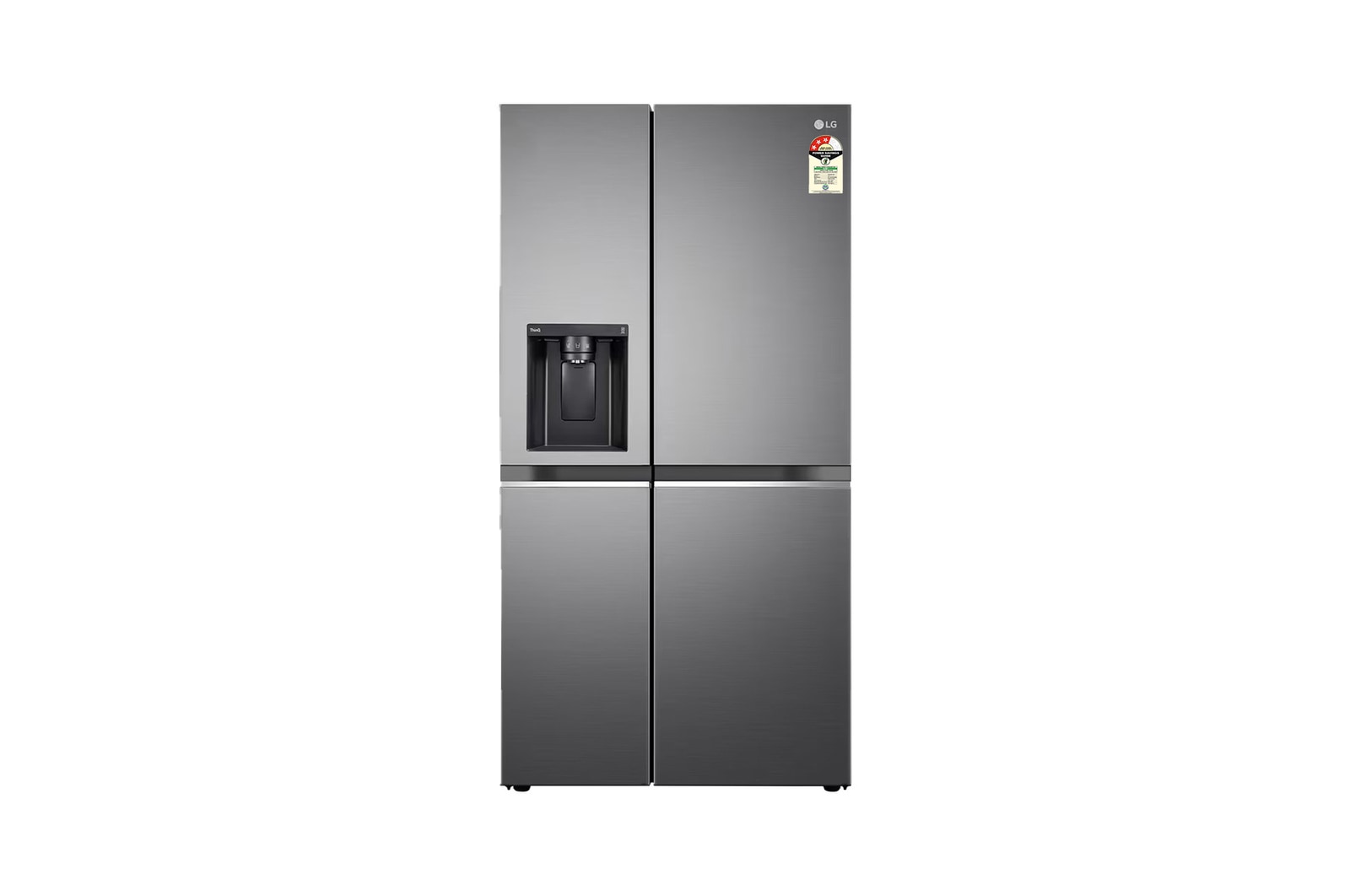 LG 630L Smart Convertible Side-by-Side Refrigerator with Water Dispenser