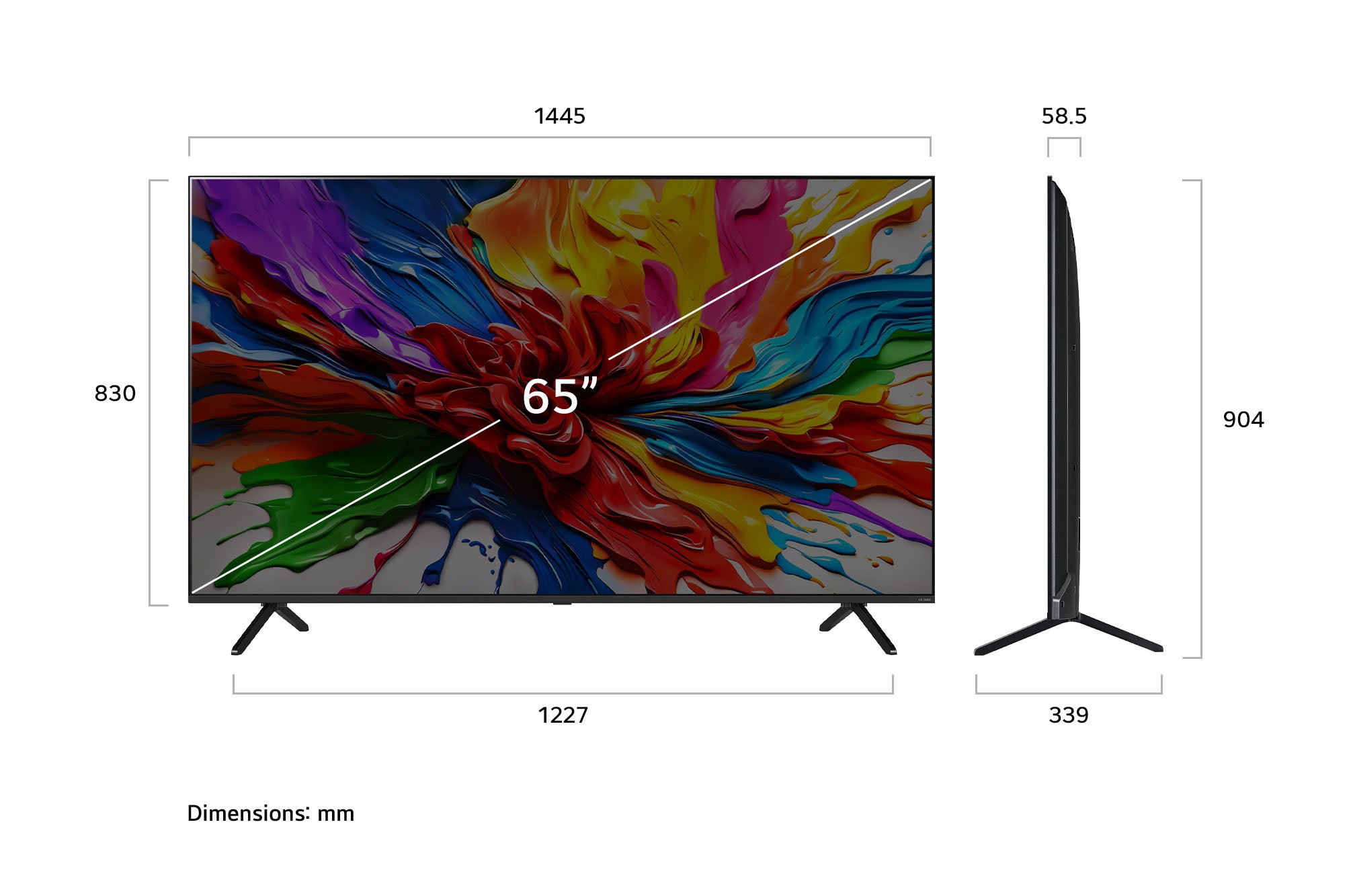 LG 65-inch QNED MiniLED 4K Smart TV with α8 AI Processor