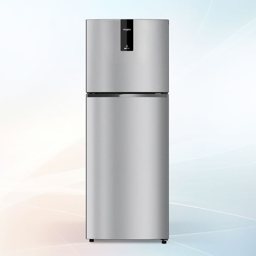 Whirlpool 235L 2 Star Frost Free Double Door Refrigerator with 6th Sense DeepFresh Technology Microblock Active Deo Imperial Steel (22317)