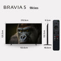Sony K-98XR55A - 98 Inch Dimensions Diagram