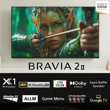 Sony BRAVIA 2 II 50-inch 4K UHD Smart LED Google TV K-50S22M2