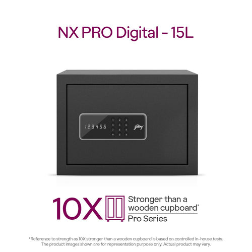 Godrej NX Pro Digital 15L Ebony - Door Open