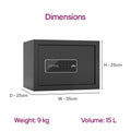 Godrej NX Pro Digital 15L Ebony - Interior with Shelf
