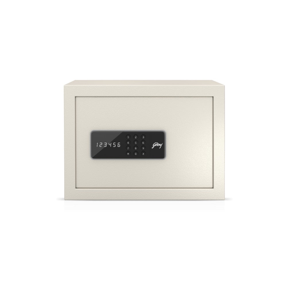 Godrej NX Pro Digital 15L Home Locker Ivory - Front View