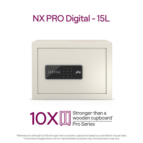 Godrej NX Pro Digital 15L Ivory - Door Open