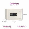 Godrej NX Pro Digital 15L Ivory - Interior with Shelf
