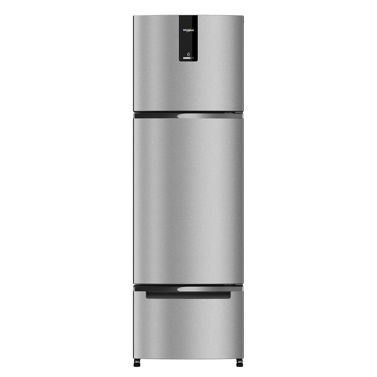 Whirlpool Protton NXT 237L Three Door Refrigerator ALPHA STEEL - Front View