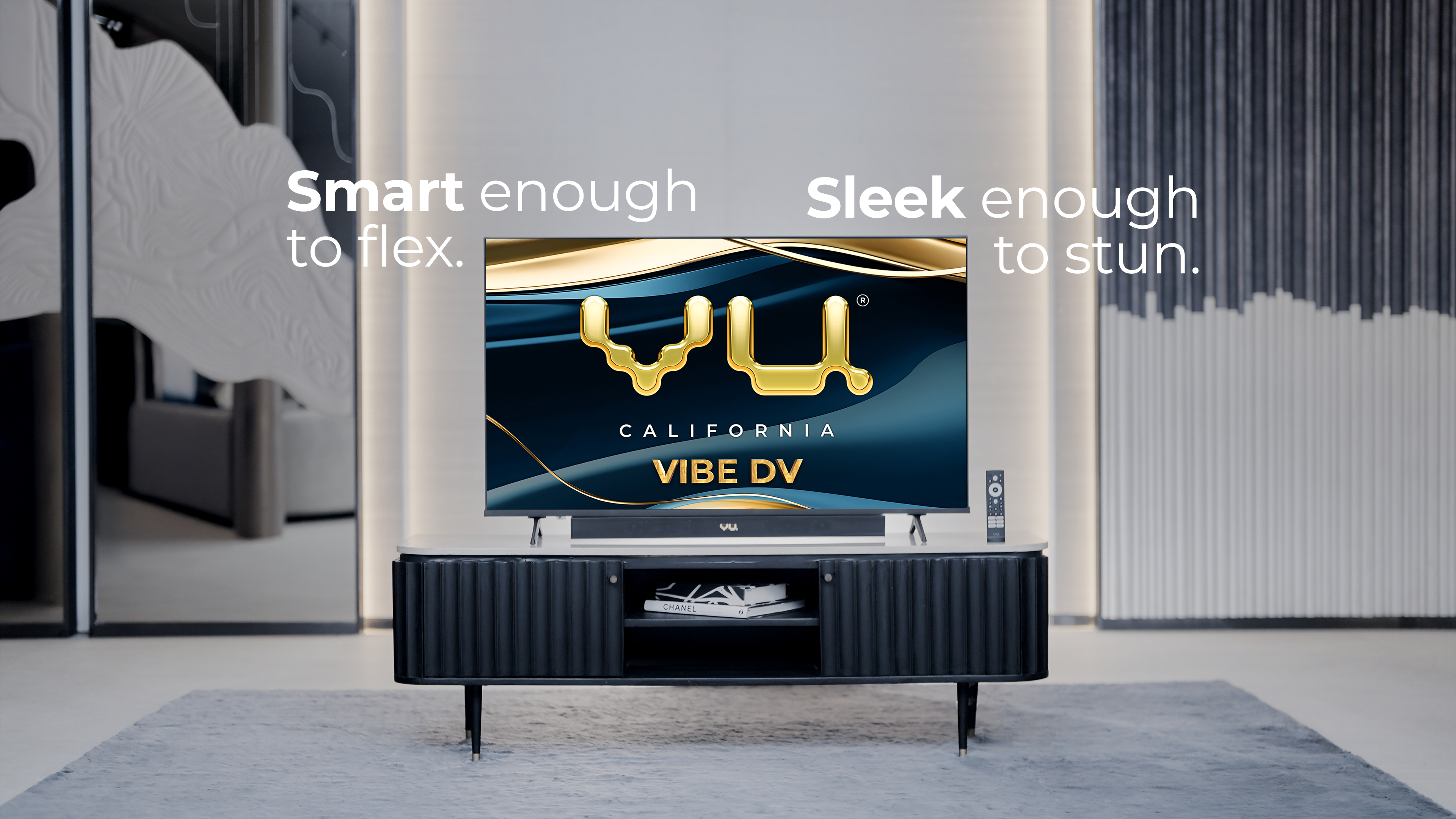 Vu VIBE DV 55‑inch QLED Designer Vision Smart TV
