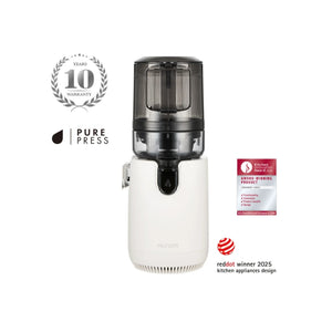 Hurom E50-ST Cold Press Juicer White - Front View