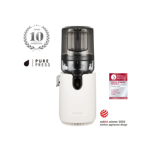 Hurom E50-ST Cold Press Juicer White - Front View